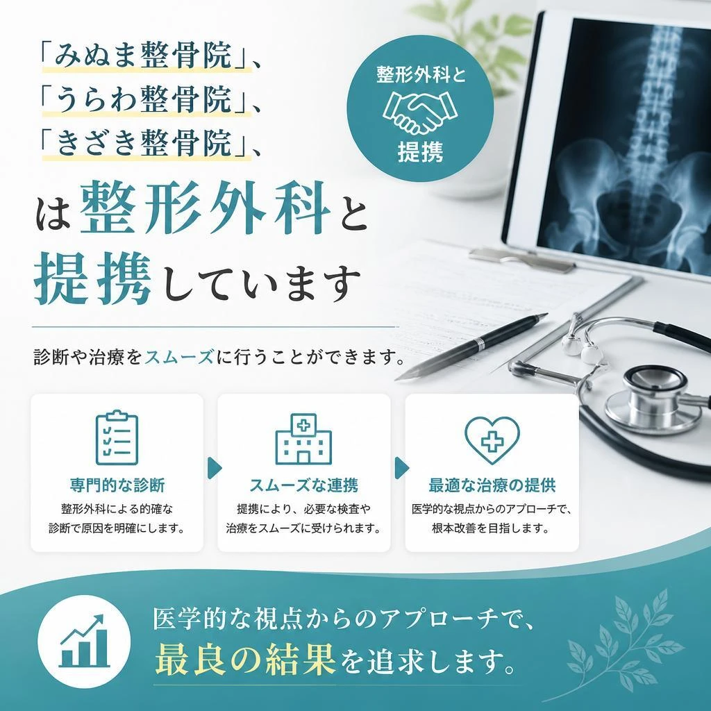 整形外科との併用で安心