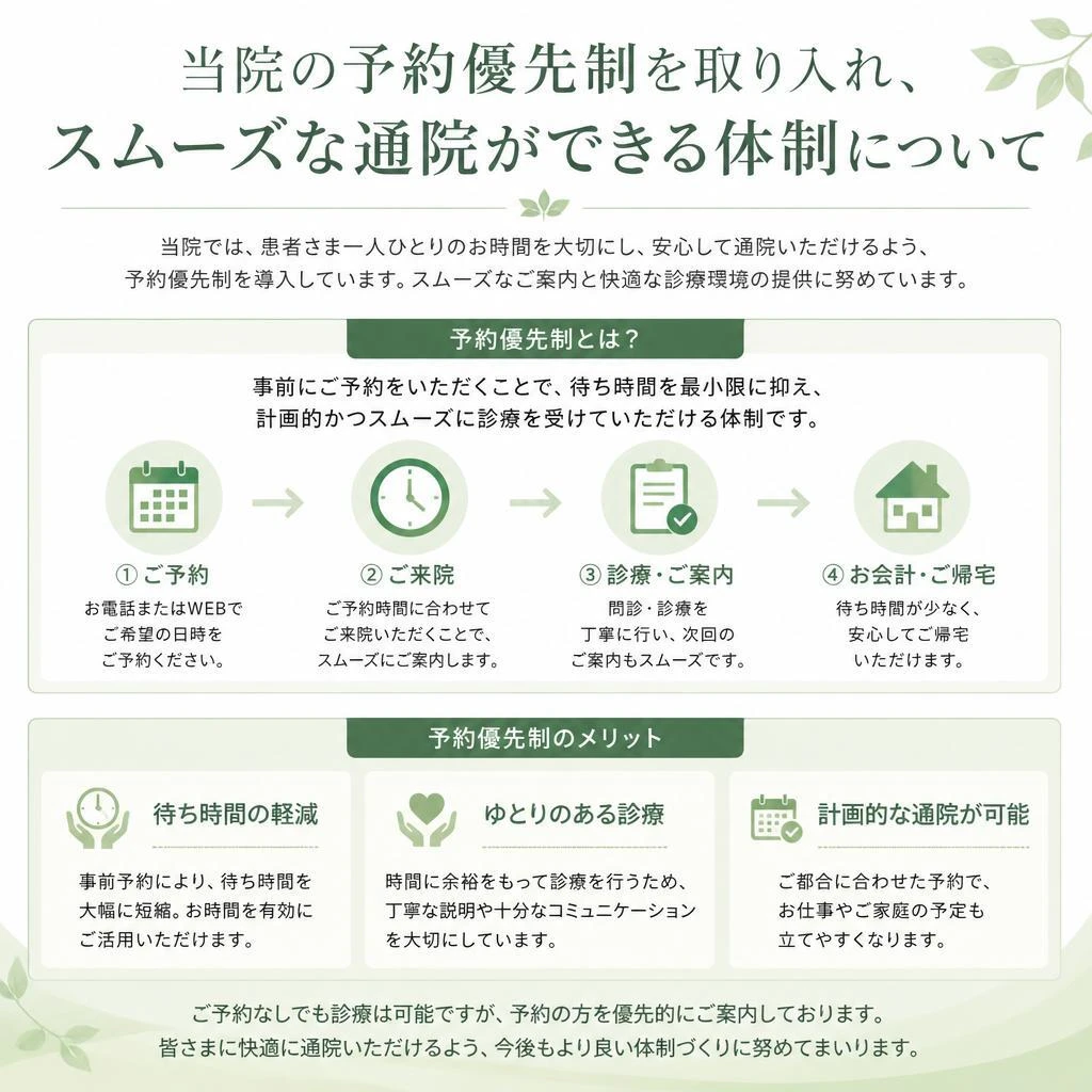5. 予約優先制の安心感