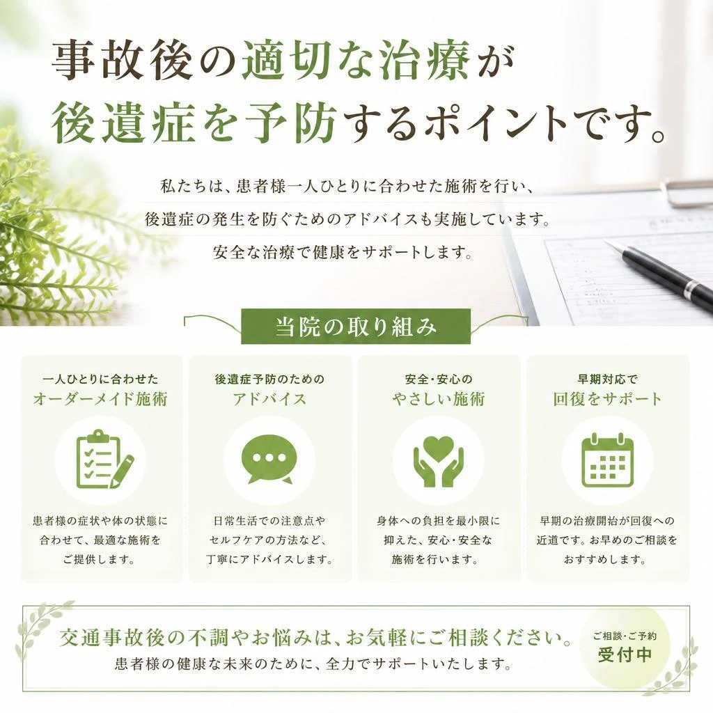 後遺症予防の重要性