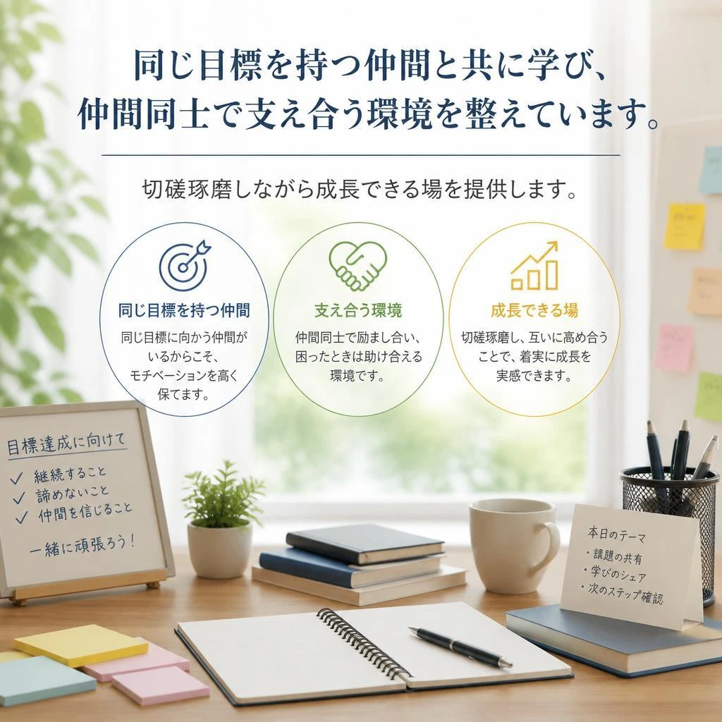 仲間と共に切磋琢磨できる環境