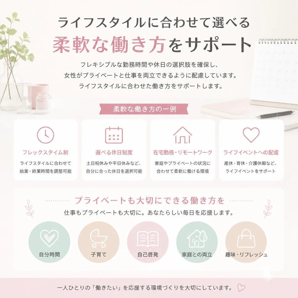 女性に優しい働き方