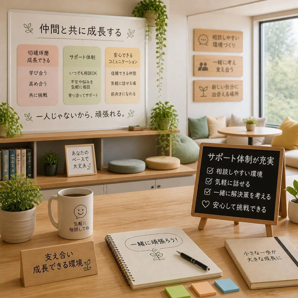 社員同士の強い支え合い